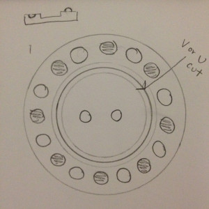 A rough sketch of a button