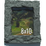 Gray 8x10 Rock Picture Frame